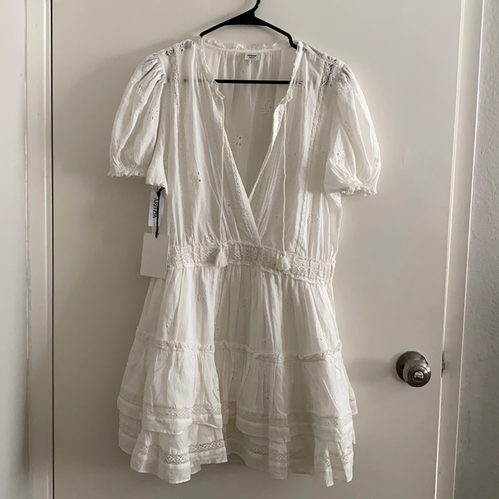 Aritzia White Lace Dress